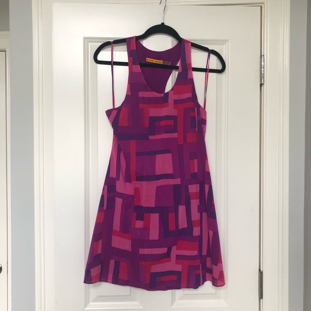 Alice + Olivia Color Block Dress Size Xs - image 1